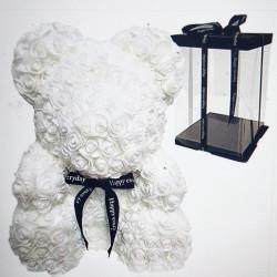 White Rose Bear 40cm