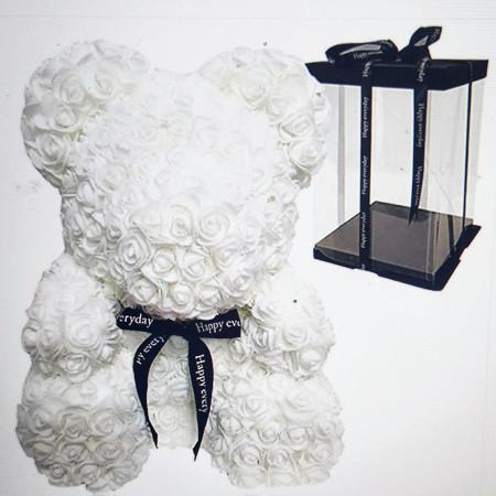 White Rose Bear 40cm