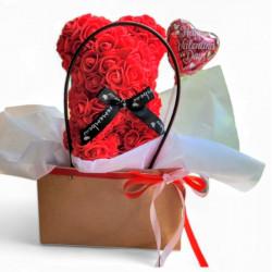 Red Rose Bear 20cm Gift Pack